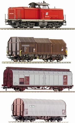 Analog Starter set Diesel Locomotive with Freight Train<br /><a href='images/pictures/Roco/51140.jpg' target='_blank'>Full size image</a>